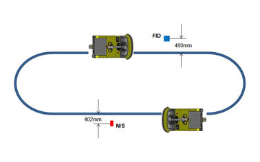 Trattore intelligente senza equipaggio di orientamento 2.5ton della banda magnetica del AGV dei carrelli elevatori a forcale del magazzino